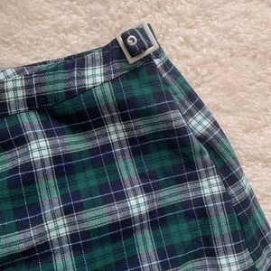 brandy plaid wrap skirt!